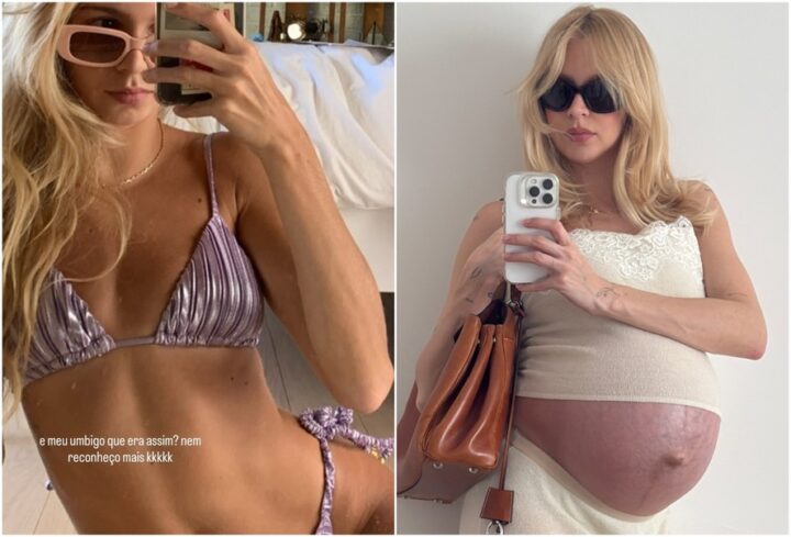 Filha de Xuxa impressiona ao mostrar mudança no umbigo durante gravidez: “Nem reconheço mais”