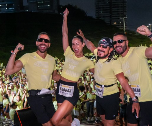 Em véspera de Dia dos Pais, Bell e filhos participam do projeto esportivo Corrida 100% Você, em São Luís