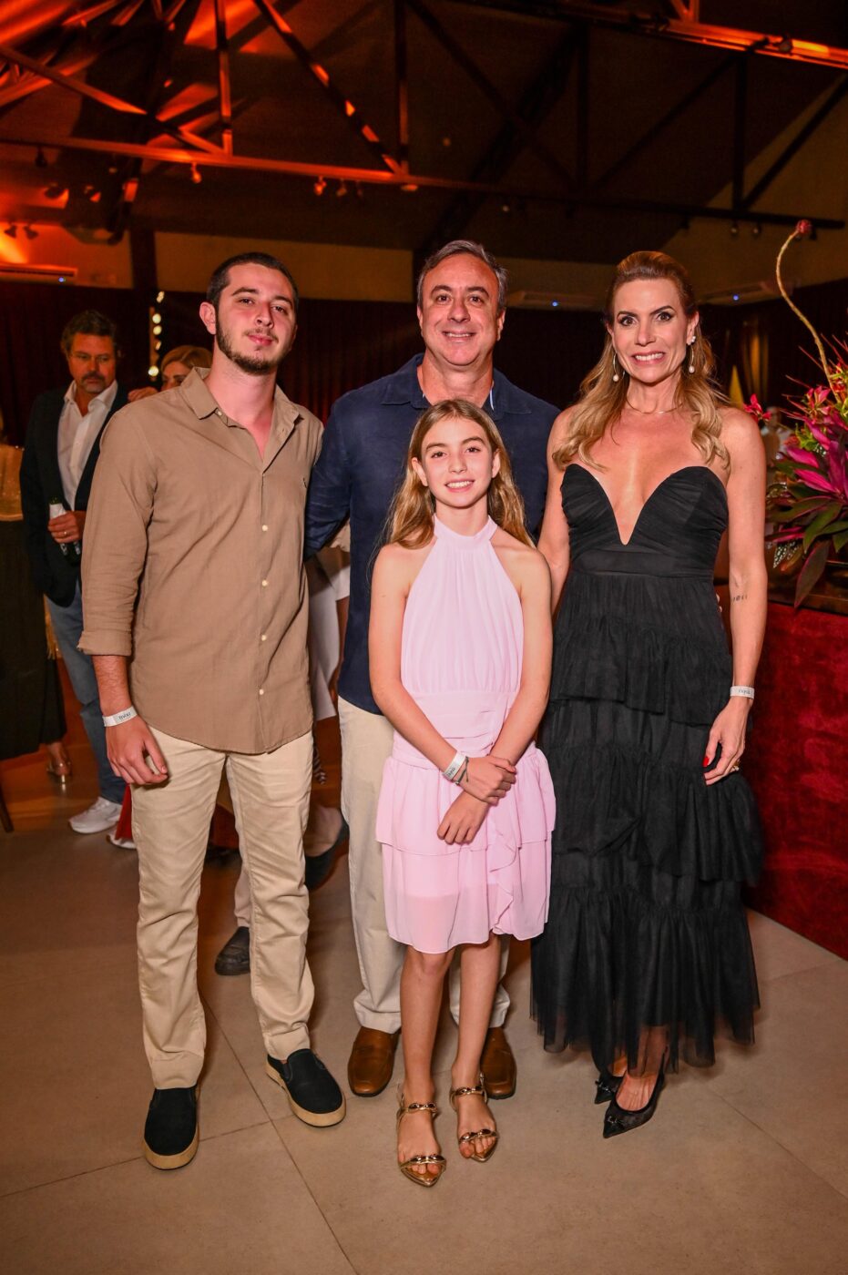Guilherme, Rafael, Mila e Malu Papaleo