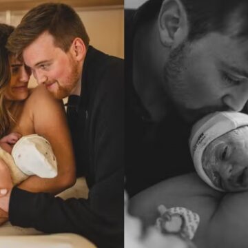 Filha de Elaine Mickely e César Filho anuncia nascimento do primeiro filho; veja fotos
