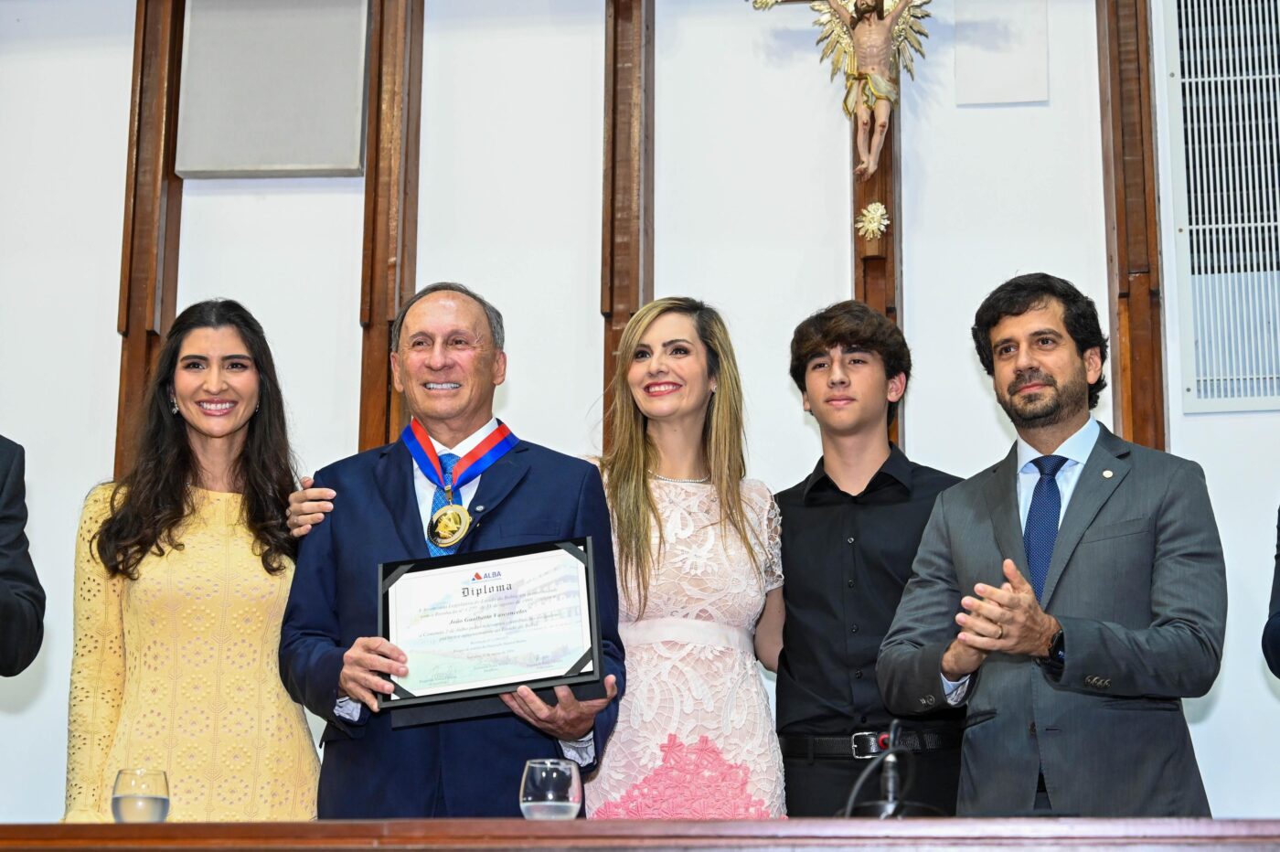 Amanda, João Gualberto, Mayra, João Thomaz e Manuel Rocha