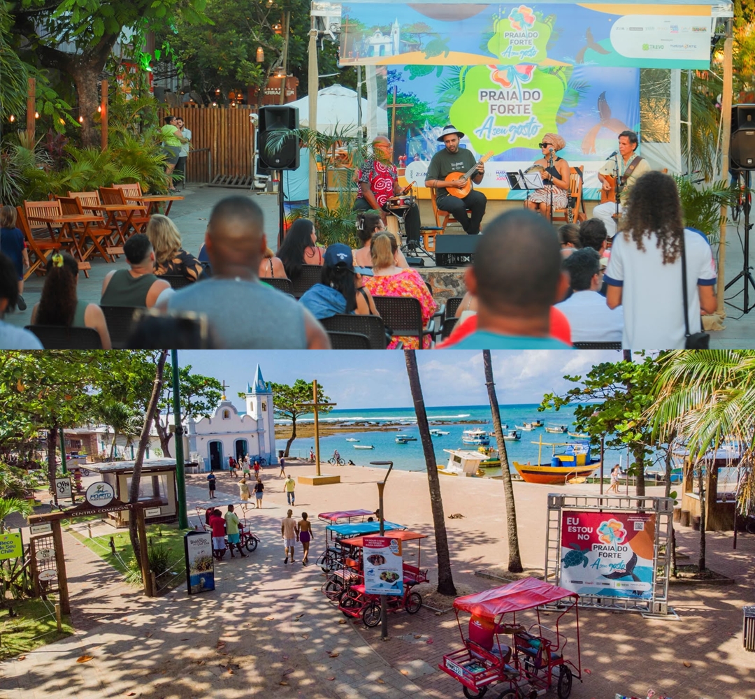 Festival movimenta Praia do Forte em agosto com música, gastronomia e observação de baleias; veja a programação