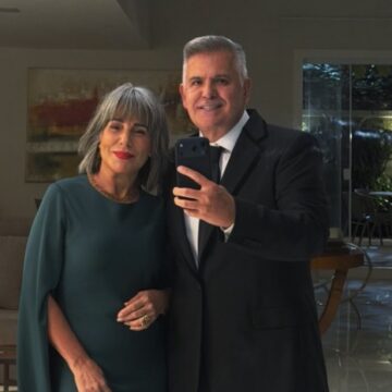 Juntos há 37 anos, Glória Pires e marido publicam foto se preparando para o Grande Prêmio Otelo do Cinema Brasileiro: ‘Partiu’
