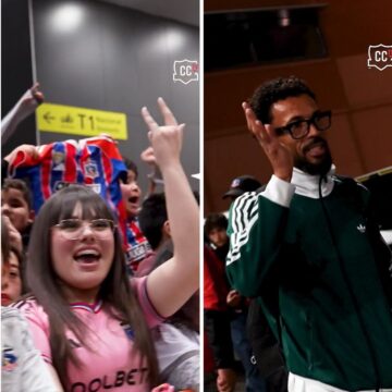 Goleiro Vozinha é recebido com festa por torcedores chilenos no aeroporto