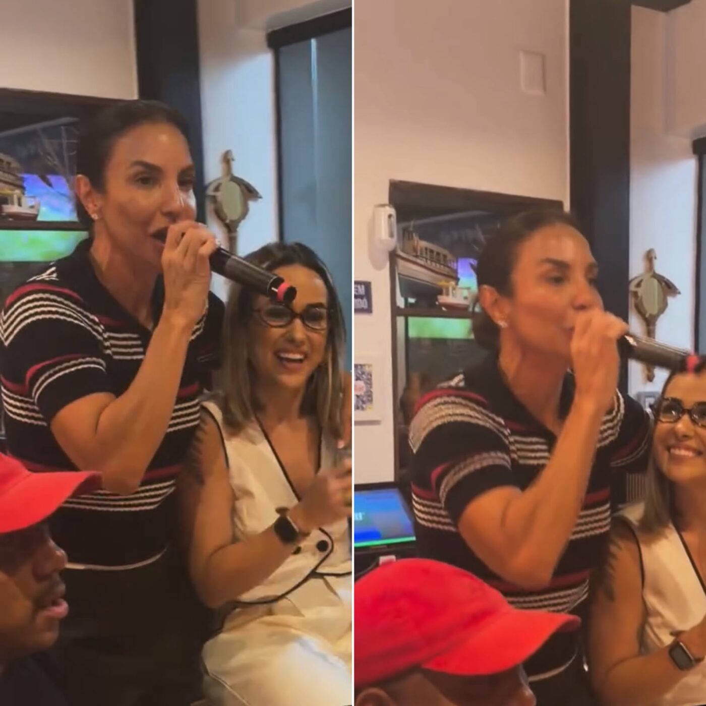 Ivete Sangalo canta de surpresa em restaurante em Salvador; veja vídeo