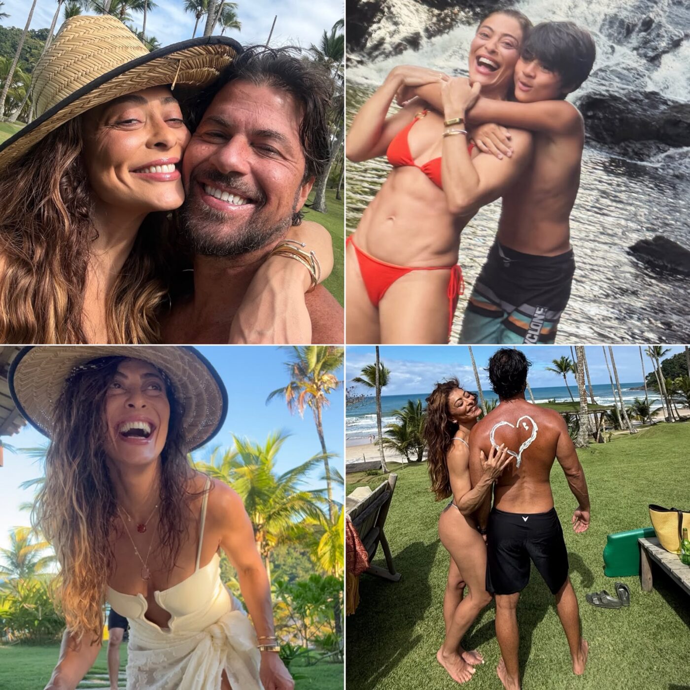 Juliana Paes curte viagem em família no sul da Bahia; veja fotos