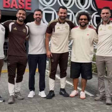 Ex-Flu Marcelo surge no Flamengo e chama atenção no Ninho do Urubu