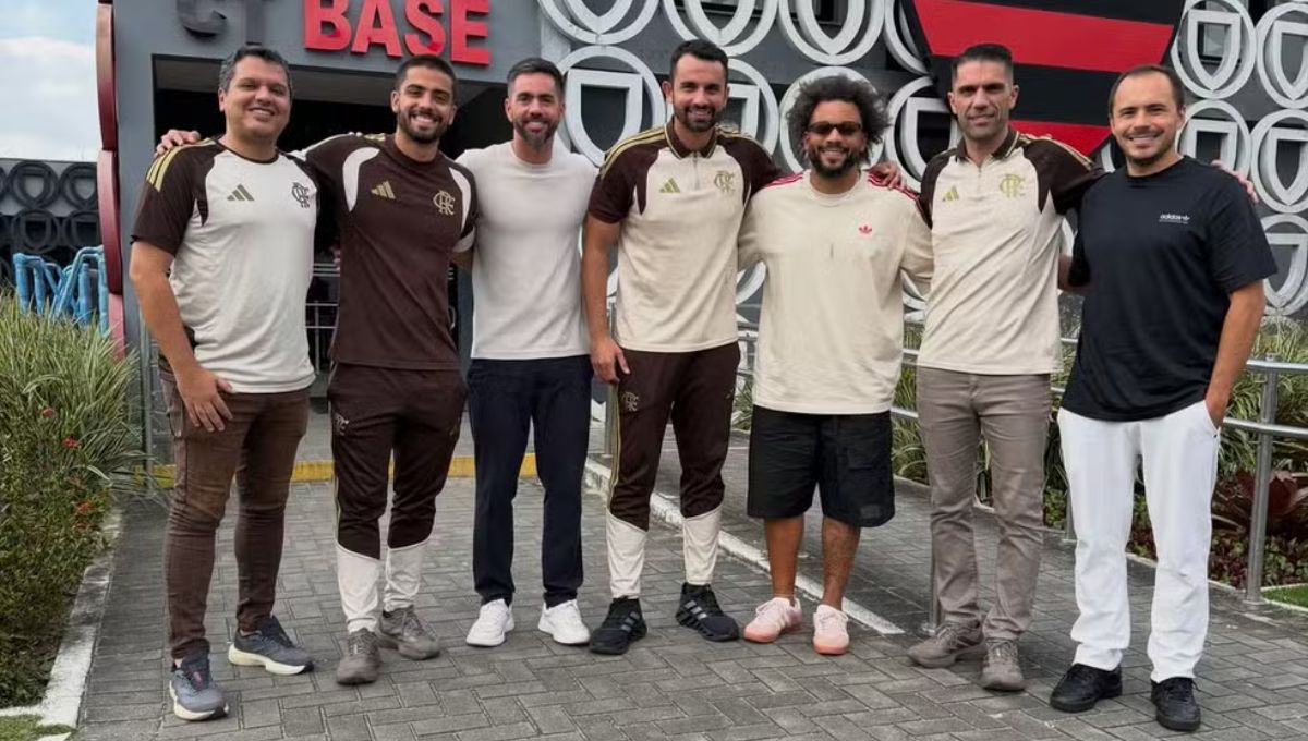 Ex-Flu Marcelo surge no Flamengo e chama atenção no Ninho do Urubu