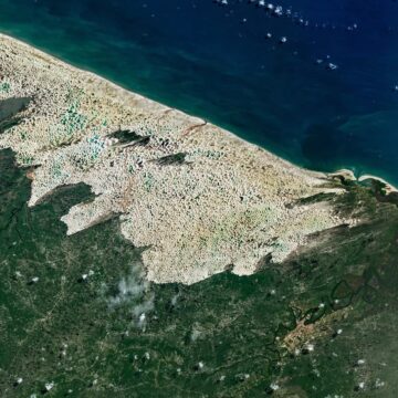 Nasa publica imagem dos Lençóis Maranhenses vistos do espaço