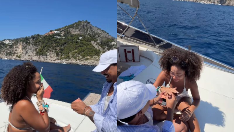 Rafa Moreira é pedida em casamento pelo namorado durante viagem à Itália