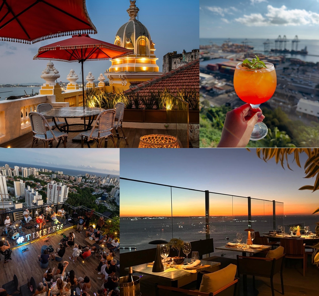 Rooftops em Salvador: confira seis lugares para curtir boa gastronomia com vista privilegiada