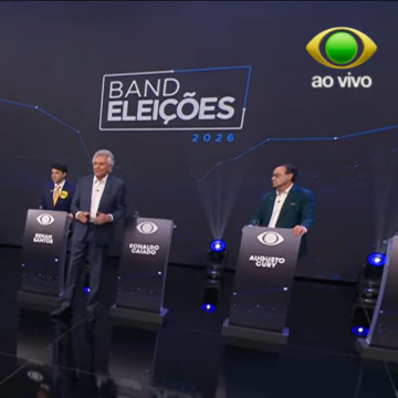 Caiado, Renan Santos e Augusto Cury participam do primeiro debate presidencial de 2026