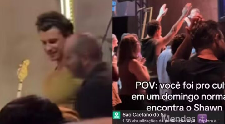 Shawn Mendes é visto em igreja de SP com Bruna Marquezine e Sasha