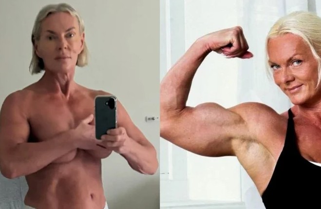 Aos 70 anos, bodybuilder sueca impressiona web com dieta e rotina de exercícios: 5 kg de carne por semana e musculação todos os dias