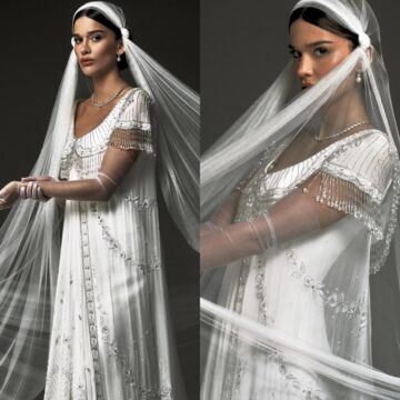 Grife francesa assina vestido de casamento de Theresa Fonseca; saiba detalhes
