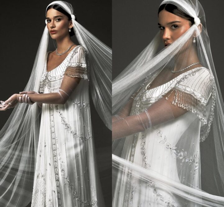 Grife francesa assina vestido de casamento de Theresa Fonseca; saiba detalhes