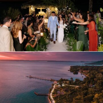 Veja como foi o casamento do filho de Carla Perez e Xanddy em ilha na Bahia