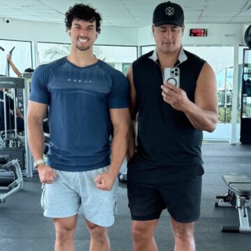 Às vésperas de casamento na Bahia, filho de Xanddy treina com o pai em Salvador