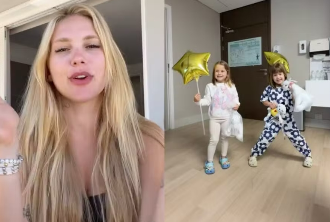 Virginia celebra recuperação das filhas após cirurgia: ‘Dia de alta’