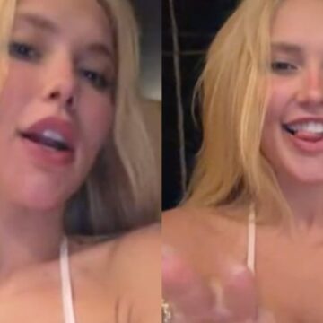 Virginia gera comentários sobre piercing íntimo após vídeo de biquíni