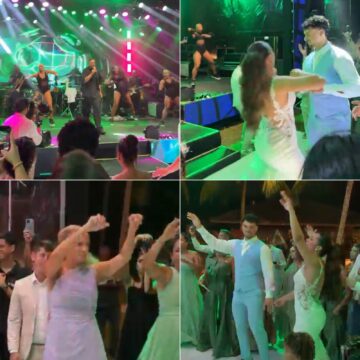 Xanddy canta no casamento do filho com Jarline Batista na Bahia; veja vídeo