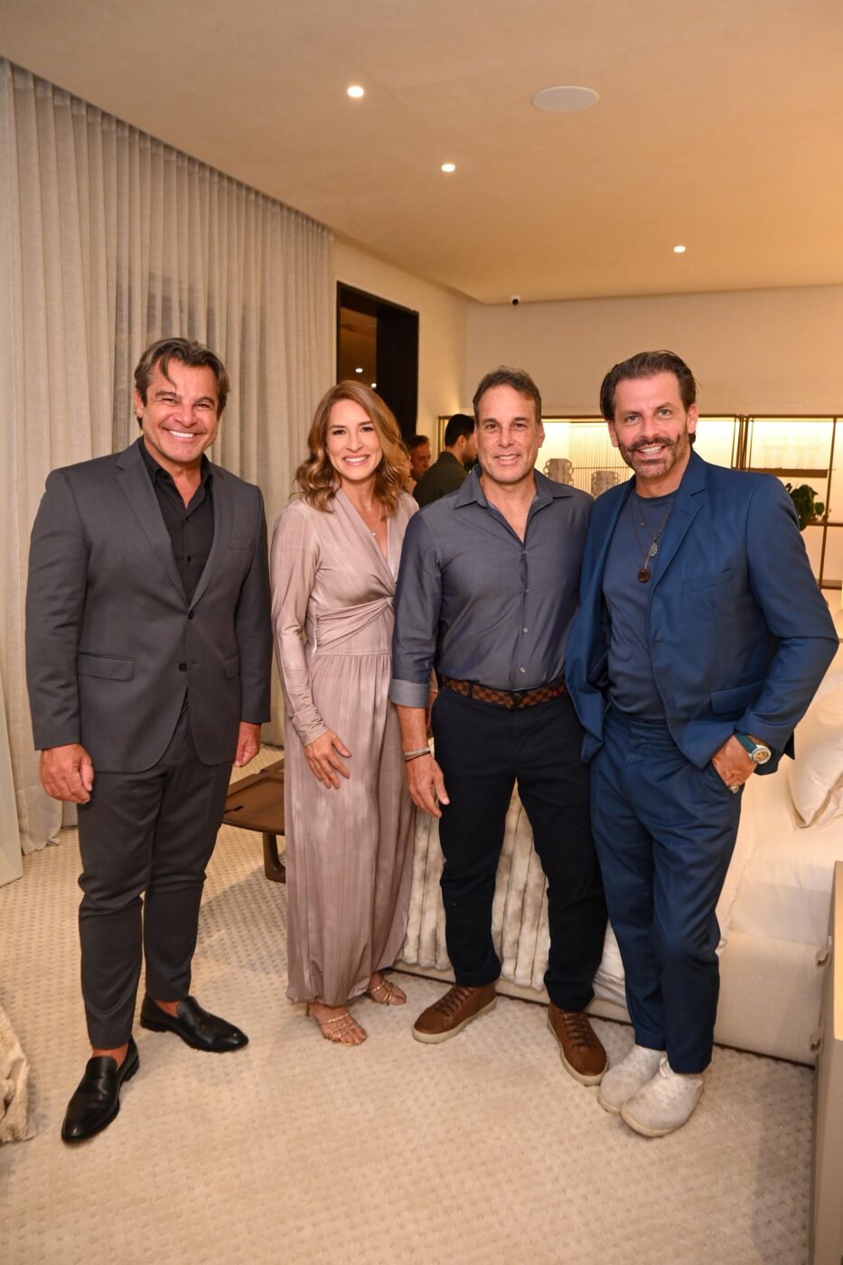 Paulo Bacchi, Liudmila Gouveia, Toninho Bulcão e Henri Castelli