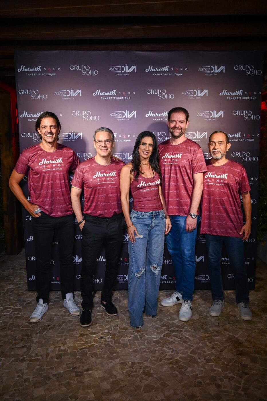 Guiga Sampaio, Michel Cohen, Karine Queiroz, Max Heindl e Bartô Feitosa