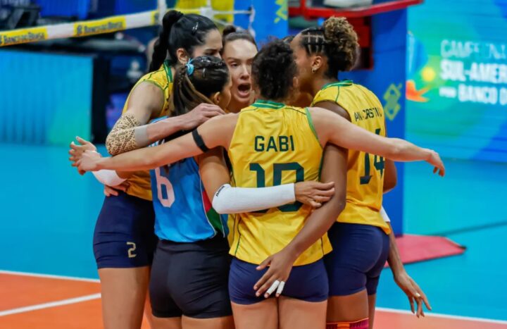 Brasil bate Argentina, é campeão Sul-Americano de Vôlei e garante vaga em Los Angeles 2028