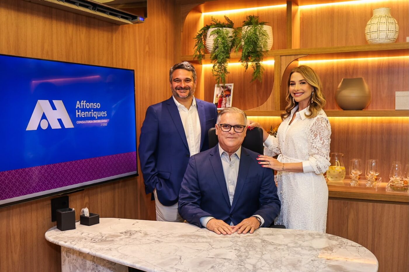 César Murilo, Affonso Henriques e Thais Marcolini