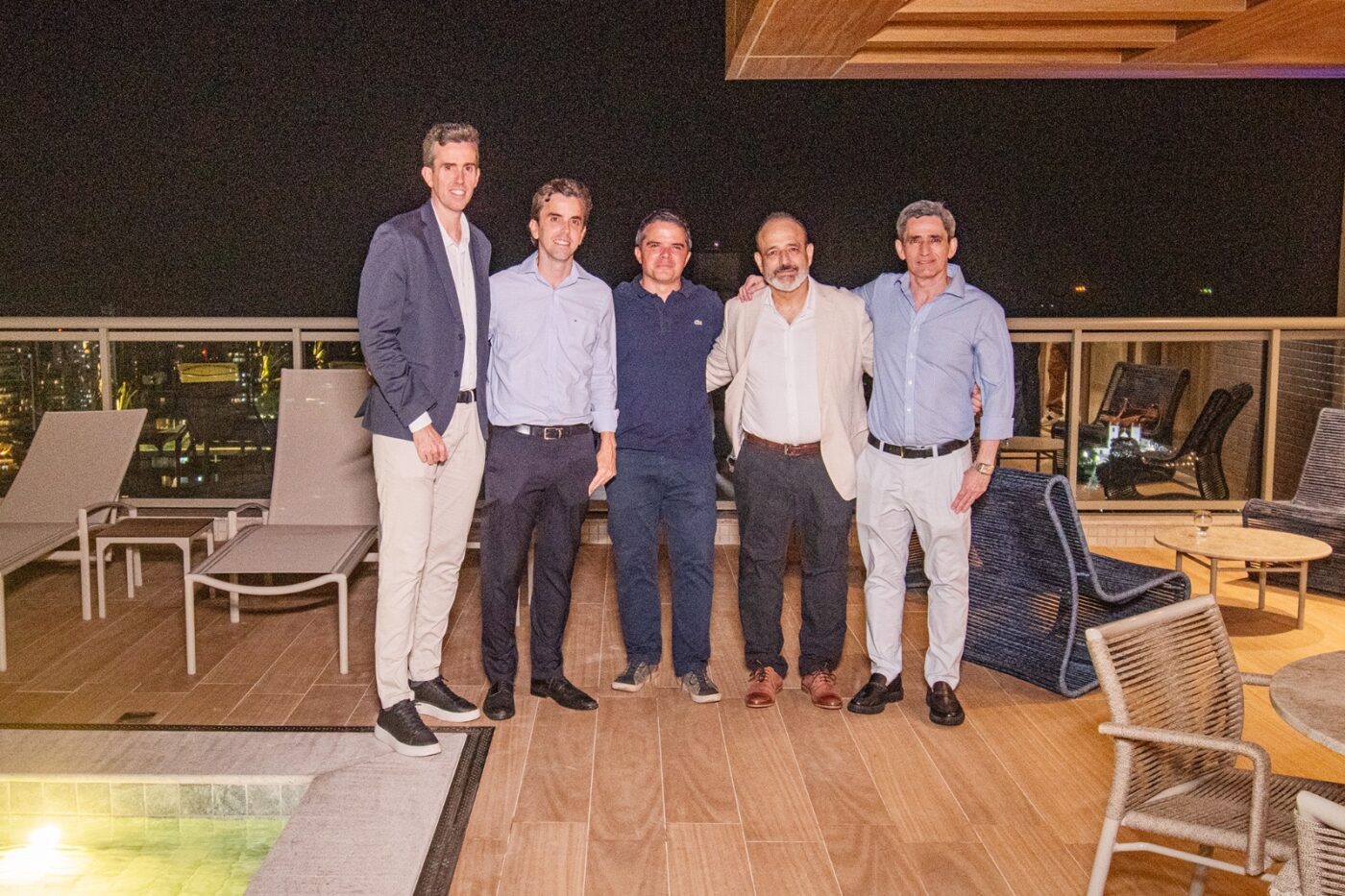 Aloysio, Luiz Vianna Frugoni, Ricardo Farias, David e Lucas Gradin