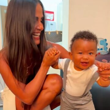 Filho de Thiaguinho e Carol Peixinho assiste pela primeira vez a show do pai; apresentação foi em Salvador