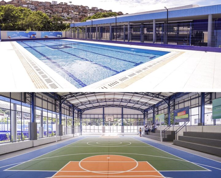 Salvador inaugura escolas públicas de alto padrão com piscina e salas climatizadas para 1,2 mil alunos