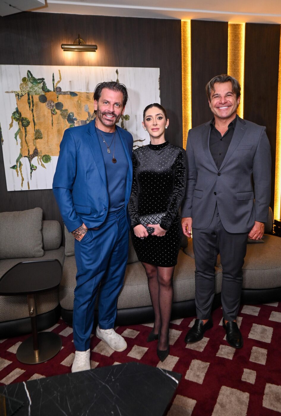 Henri Castelli, Luísa Pernet e Paulo Bacchi