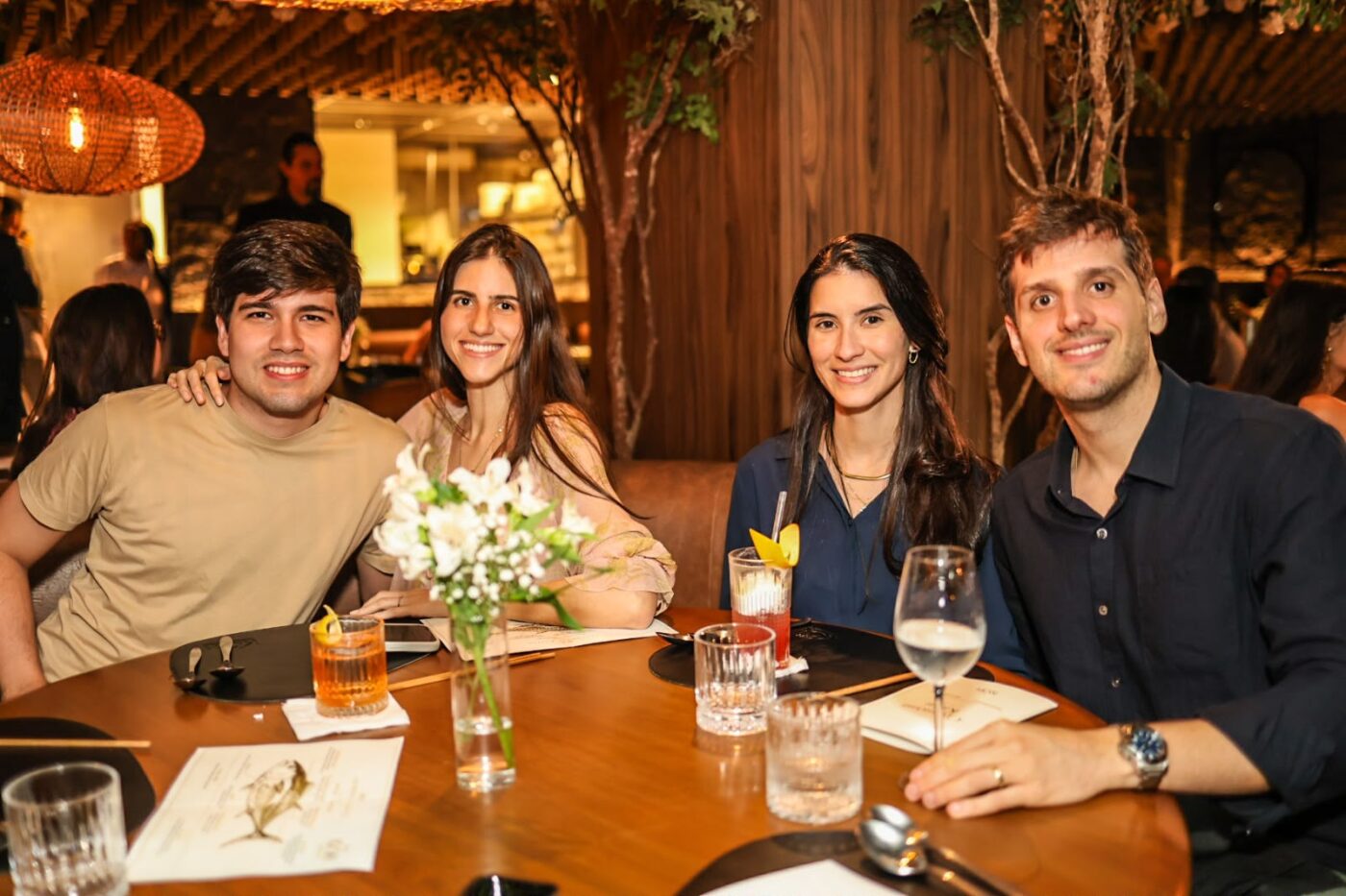 Gabriel Benjamim, Bruna Oliseski, Marcela e Romulo Serrano