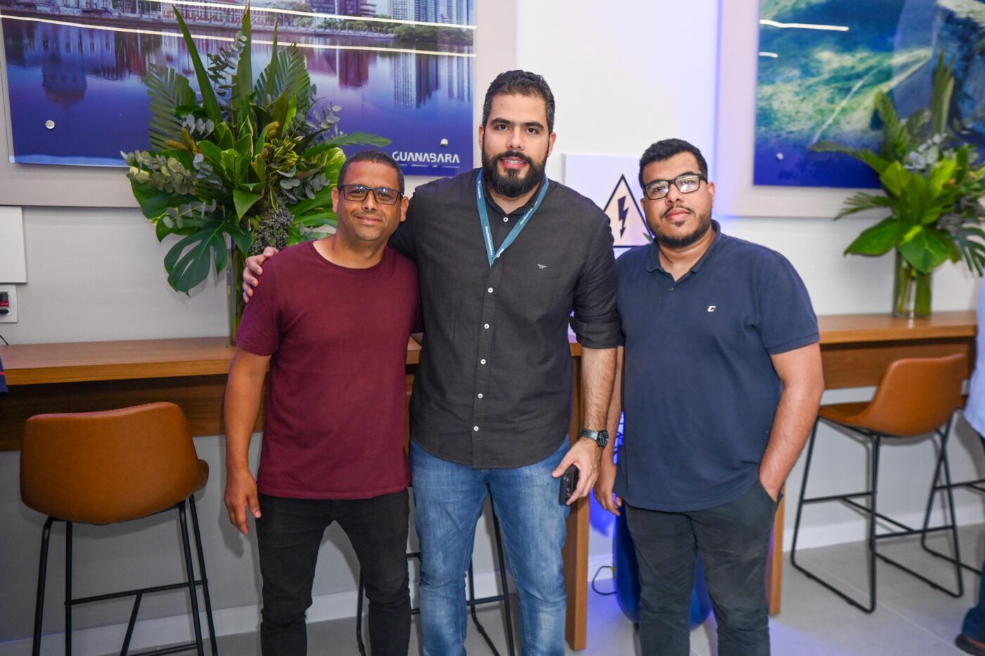 Marcelo Amaral, João Pacheco e João Gabriel