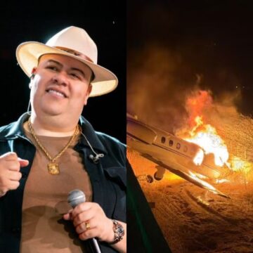 Avião com Rey Vaqueiro sai da pista e pega fogo após pouso