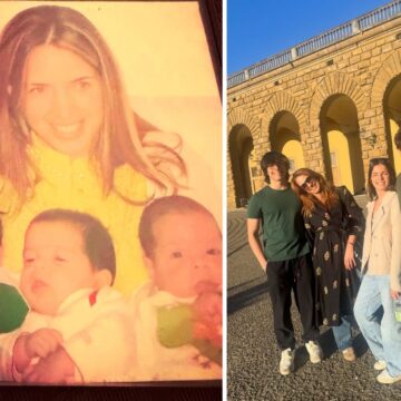 Poliana Abritta comemora 18 anos dos filhos trigêmeos: “Meu infinito e além”