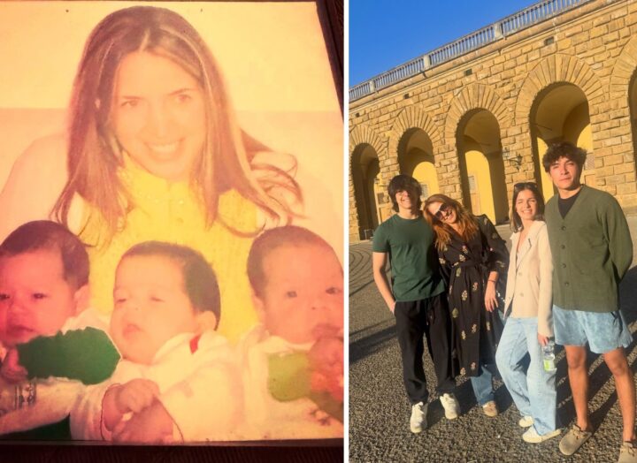 Poliana Abritta comemora 18 anos dos filhos trigêmeos: “Meu infinito e além”