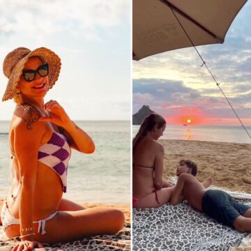 Luana Piovani curte dias de descanso em Fernando de Noronha com os filhos: ‘Meu silêncio’