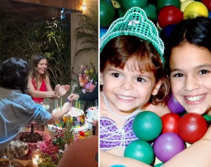 Bruna Marquezine celebra aniversário da irmã Luana ao lado de Shawn Mendes; veja vídeo