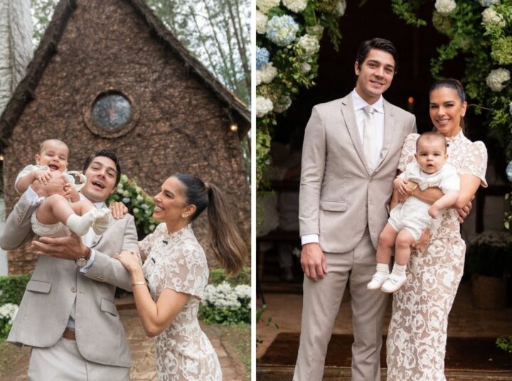 Mariana Rios mostra bastidores do batizado do filho, Palo; veja vídeo