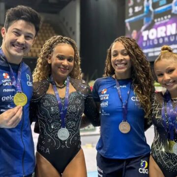 Brasil termina Copa do Mundo de ginástica com mais cinco pódios