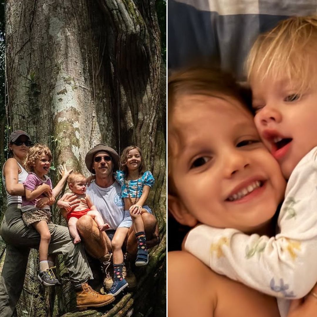 Filhos de Laura Neiva e Chay Suede aparecem em registros fofos nas redes sociais