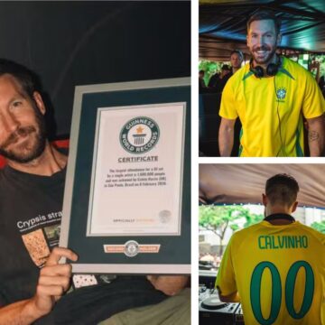 Calvin Harris bate recorde de público em set de DJ no Brasil e entra para o Guinness