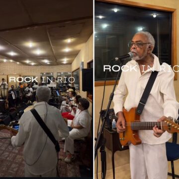Aos 84 anos, Gilberto Gil ensaia para apresentação no Rock in Rio