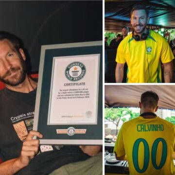 Calvin Harris bate recorde de público em set de DJ no Brasil e entra para o Guinness