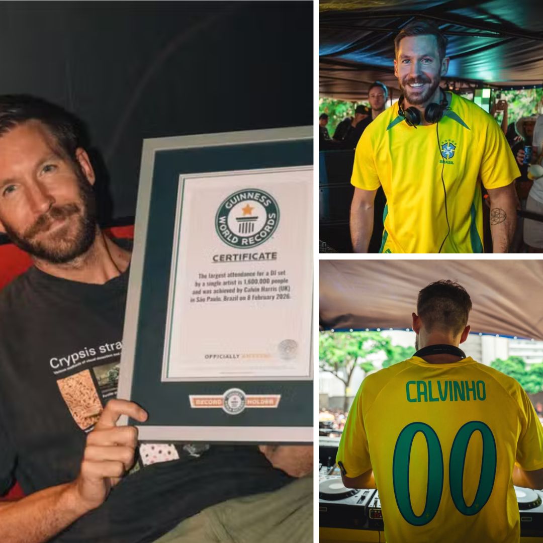Calvin Harris bate recorde de público em set de DJ no Brasil e entra para o Guinness