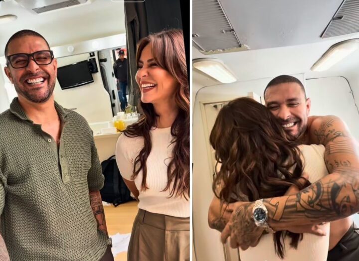 Paolla Oliveira e Diogo Nogueira reaparecem juntos e agitam fãs