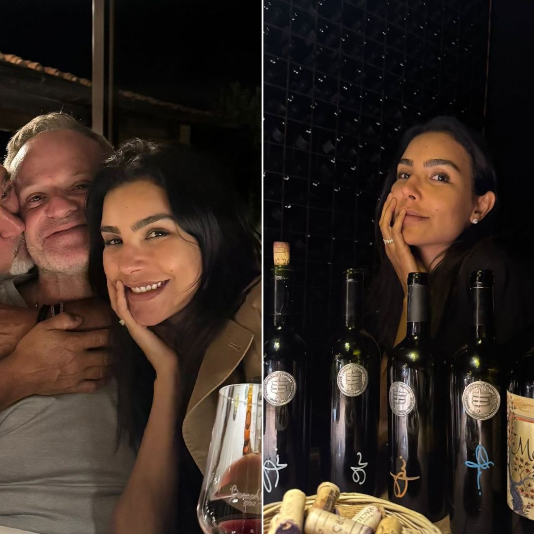 Após assumirem o namoro, Cíntia Chagas e Rubinho Barrichello aparecem juntos pela primeira vez