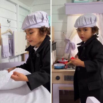 Filha de Neymar e Bruna Biancardi encanta ao brincar de chef: “Bem-vindos à Mavica Cozinha”